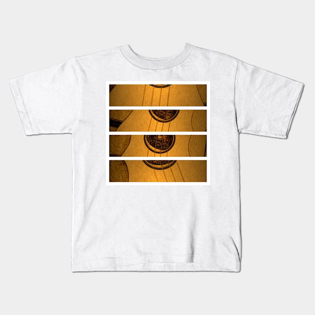 COME, PLAY MY CLASSICAL GUITAR Kids T-Shirt by mister-john